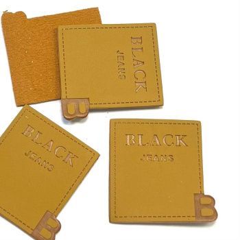 картинка Нашивка под кожу B Black Jeans 4,5*4см рыжий от магазина Ютекс