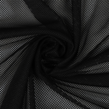 картинка Сетка трикотажная подкладочная 65 гр/м 170 см черная от магазина Ютекс