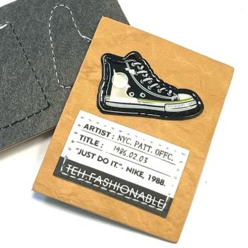 картинка Нашивка под кожу Кеда 7*5,5см бежевый от магазина Ютекс