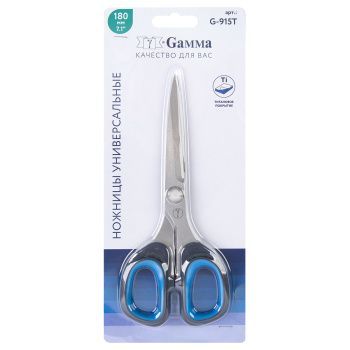 картинка Ножницы "GAMMA" G-915T универсальные в блистере 180 мм от магазина Ютекс
