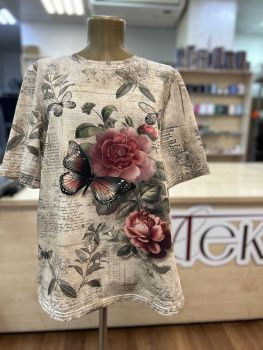 картинка Кулирная гладь бабочка ( купон 75 см ) от магазина Ютекс