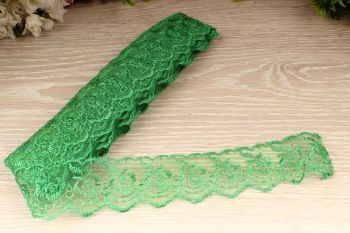 картинка Кружево капрон 45 мм зеленый упак 9,1 м от магазина Ютекс
