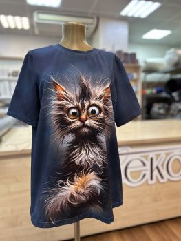 картинка Кулирная гладь Кот Василий ( купон 80 см ) от магазина Ютекс