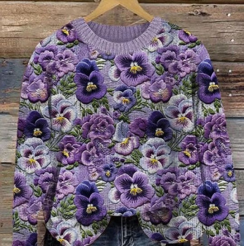 картинка Футер 2-х нитка анютины глазки от магазина Ютекс