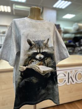 картинка Кулирная гладь Енот читающий ( купон 75 см ) от магазина Ютекс