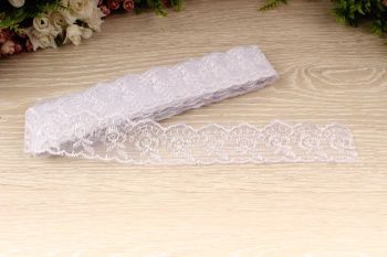 картинка Кружево капрон 45 мм белый упак 9,1 м от магазина Ютекс