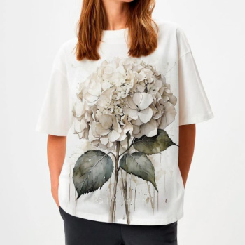 картинка Кулирная гладь Гортензия ( купон 80 см ) от магазина Ютекс