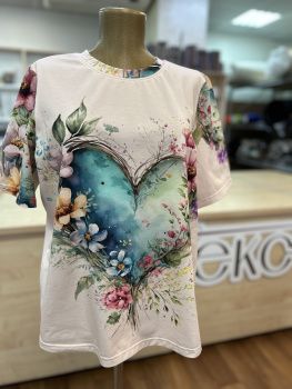 картинка Кулирная гладь Сердце ( купон 80 см ) от магазина Ютекс