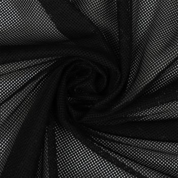 картинка Сетка трикотажная подкладочная 65 гр/м 170 см черная от магазина Ютекс