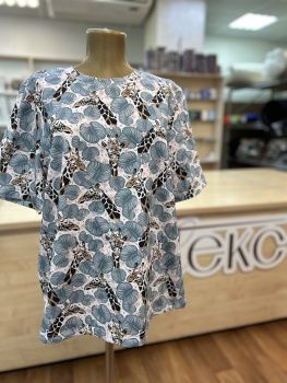 картинка Кулирная гладь Жирафы от магазина Ютекс