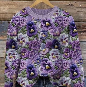 картинка Футер 2-х нитка анютины глазки от магазина Ютекс