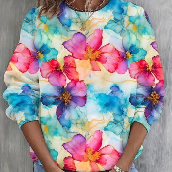 картинка Футер 2-х нитка Яркие цветы от магазина Ютекс