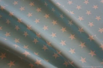 картинка Интерьерная ткань с пропиткой Duck снежинки на св.бежевом от магазина Ютекс