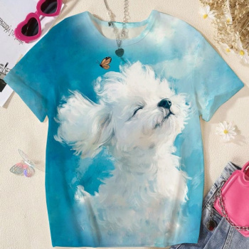 картинка Кулирная гладь Мечтательная собака ( купон 80 см ) от магазина Ютекс