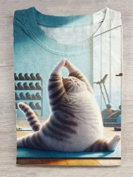 картинка Кулирная гладь Кот спортсмен ( купон 70 см ) от магазина Ютекс