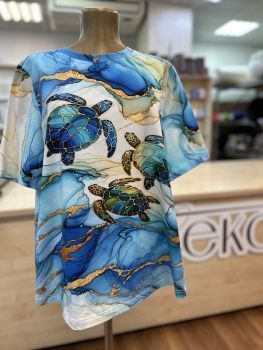 картинка Кулирная гладь Черепахи ( купон 75 см ) от магазина Ютекс