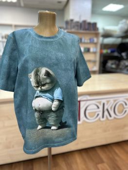 картинка Кулирная гладь Обиженный кот ( купон 85 см ) от магазина Ютекс