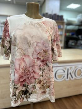 картинка Кулирная гладь акварельные цветы ( купон 80 см ) от магазина Ютекс