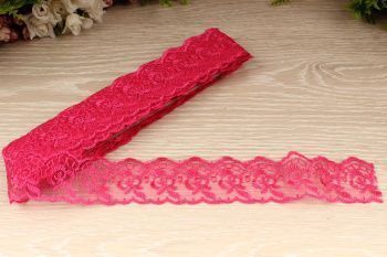 картинка Кружево капрон 45 мм фуксия упак 9,1 м от магазина Ютекс