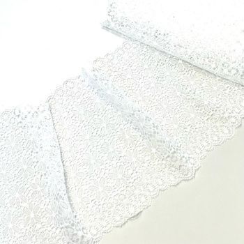 картинка Кружево эластичное МО442 001 белый 17см от магазина Ютекс