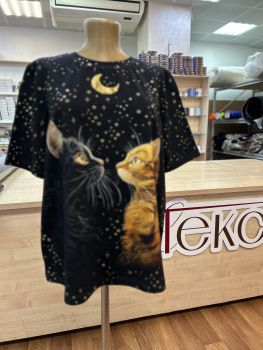 картинка Кулирная гладь Котики ( купон 75 см ) от магазина Ютекс