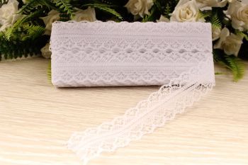 картинка Кружево капрон 30 мм белый упак 18,28 м от магазина Ютекс