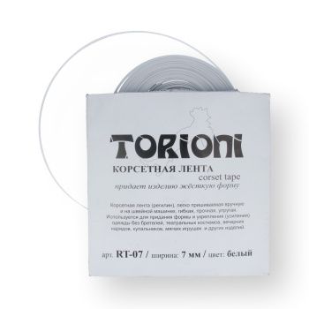 картинка Фурнитура для бюстгальтеров "TORIONI" RT-07 косточки для корсета(регелин) 7 мм 50 м от магазина Ютекс