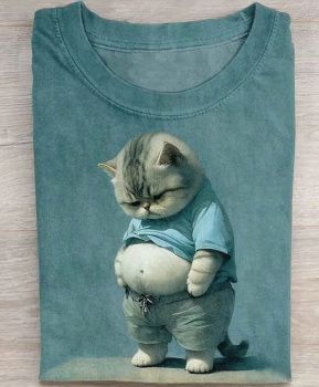 картинка Кулирная гладь Обиженный кот ( купон 85 см ) от магазина Ютекс