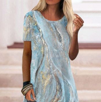 картинка Кулирная гладь бирюзовая акварель от магазина Ютекс