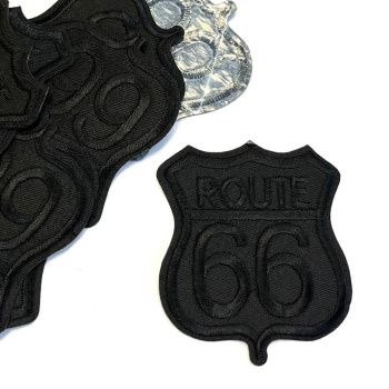 картинка Термоаппликация "66" черный 6*8 см от магазина Ютекс